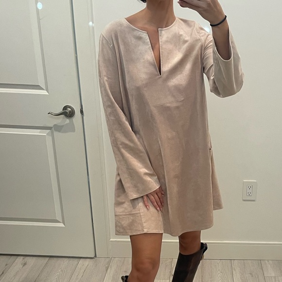 BCBG MaxAzria Faux Suede Dress - Picture 11 of 16